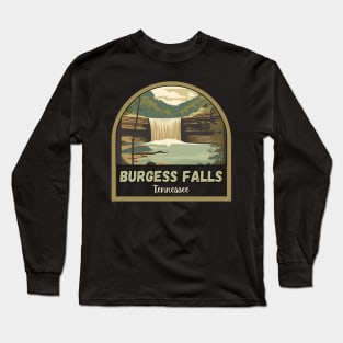 Burgess falls state park vintage hiking nature adventure outdoors Long Sleeve T-Shirt